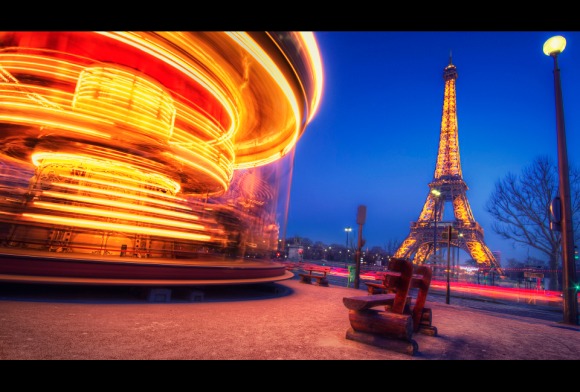 Fairground ride in Paris