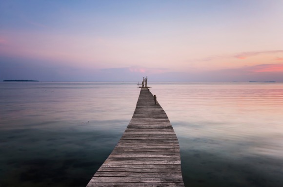 A crooked jetty