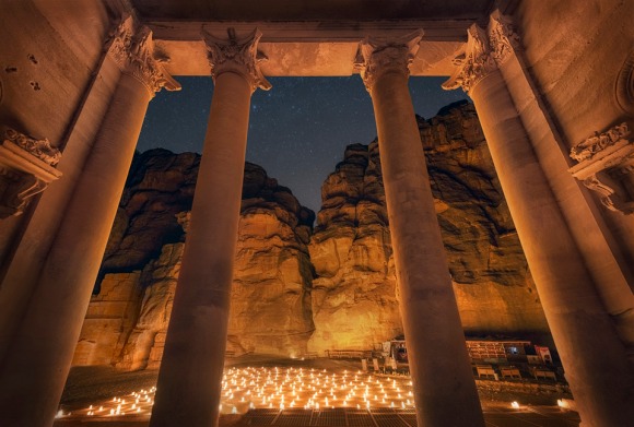 Petra by Night - Inside the Treasury