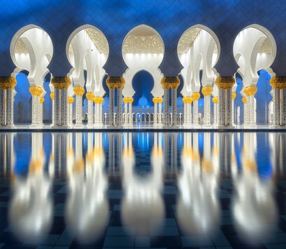 Clear Mosque Reflections